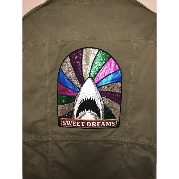 Saint Laurent Sweet Dreams Military Patch Jacket - Picture 4 of 5